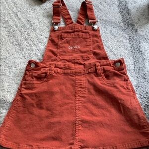 DKNY Kids Rust Overall Skirt